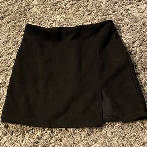 Fashion Nova black skirt with split